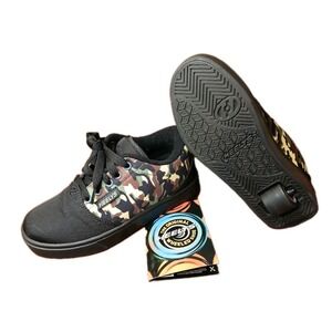 Heelys Skate Shoes 3 Youth Black And Camo Pro‎ 20 Prints Sneakers Skates #1238
